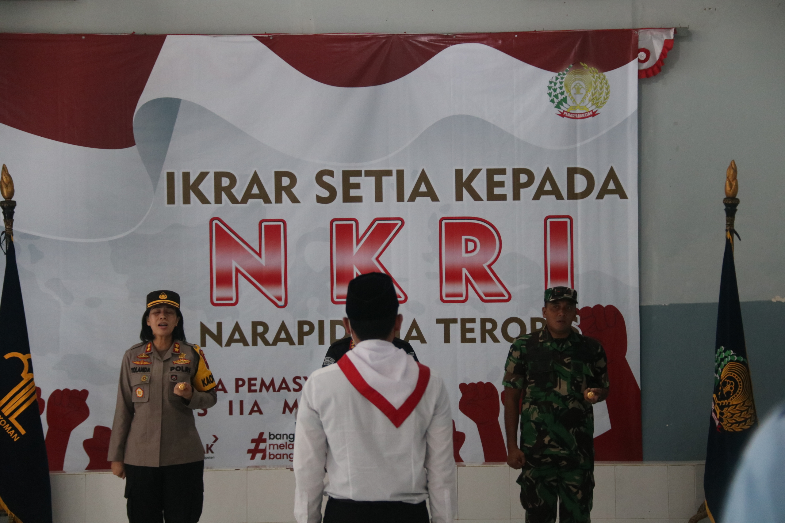 Seorang Napiter di Lapas Kelas IIA Magelang Nyatakan Ikrar Setia kepada NKRI