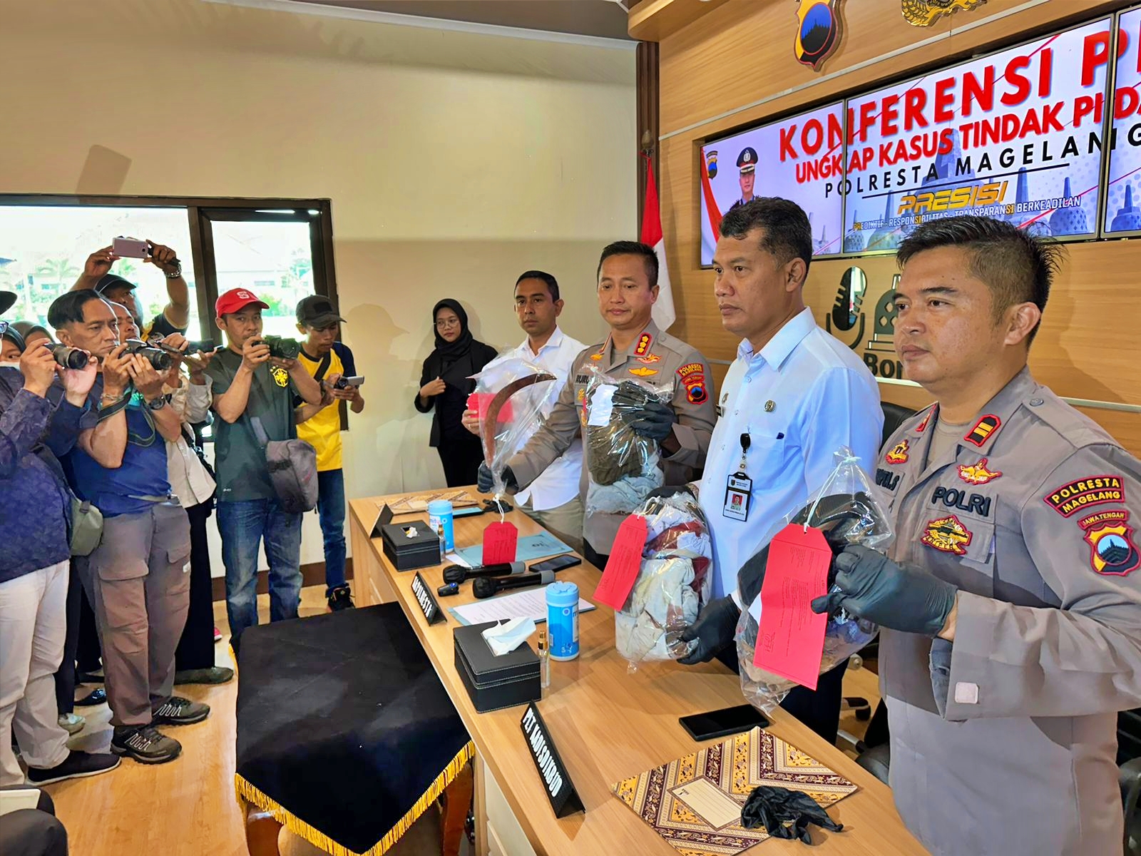 Pers rils kasus pembacokan tiga bocah di Grabag Magelang