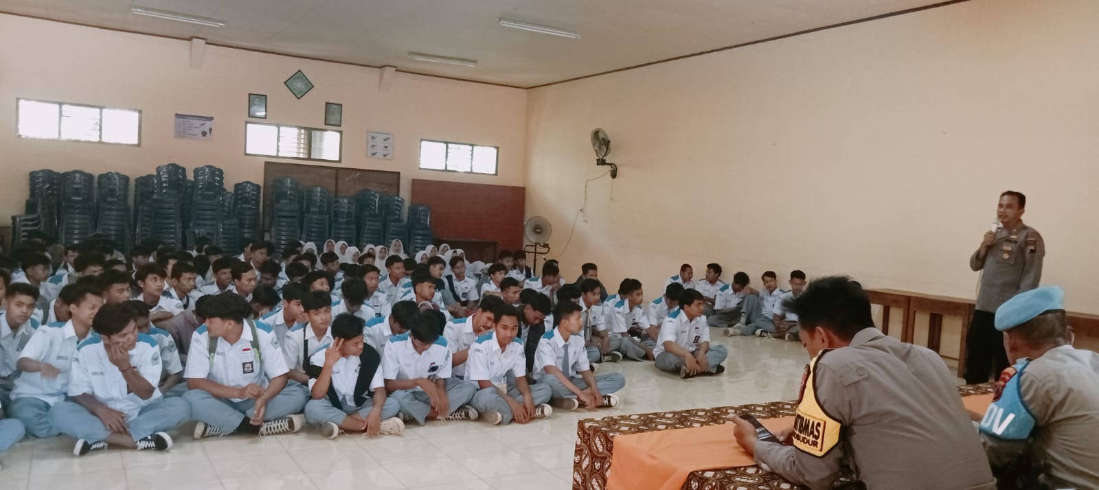 Polsek Borobudur Berikan Arahan ke Pelajar SMK Muhammadiyah 2 Borobudur