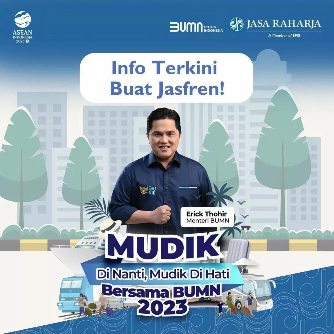 Mudik Gratis BUMN 2023 Dibuka, Ada 65.603 Kuota