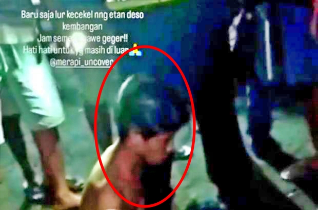tangkapan layar video viral diduga klitih di Pakel tertangkap warga