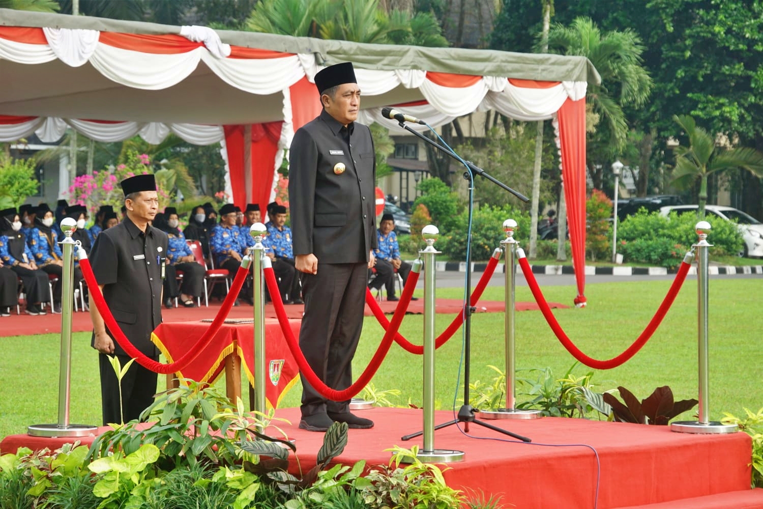 Bupati Magelang pimpin upacara peringatan hari otonomi daerah Ke-27