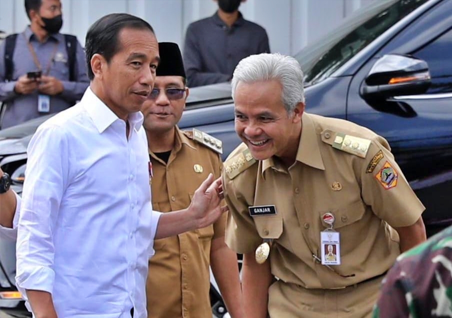 Ganjar Pranowo dampingi Presiden Jokowi