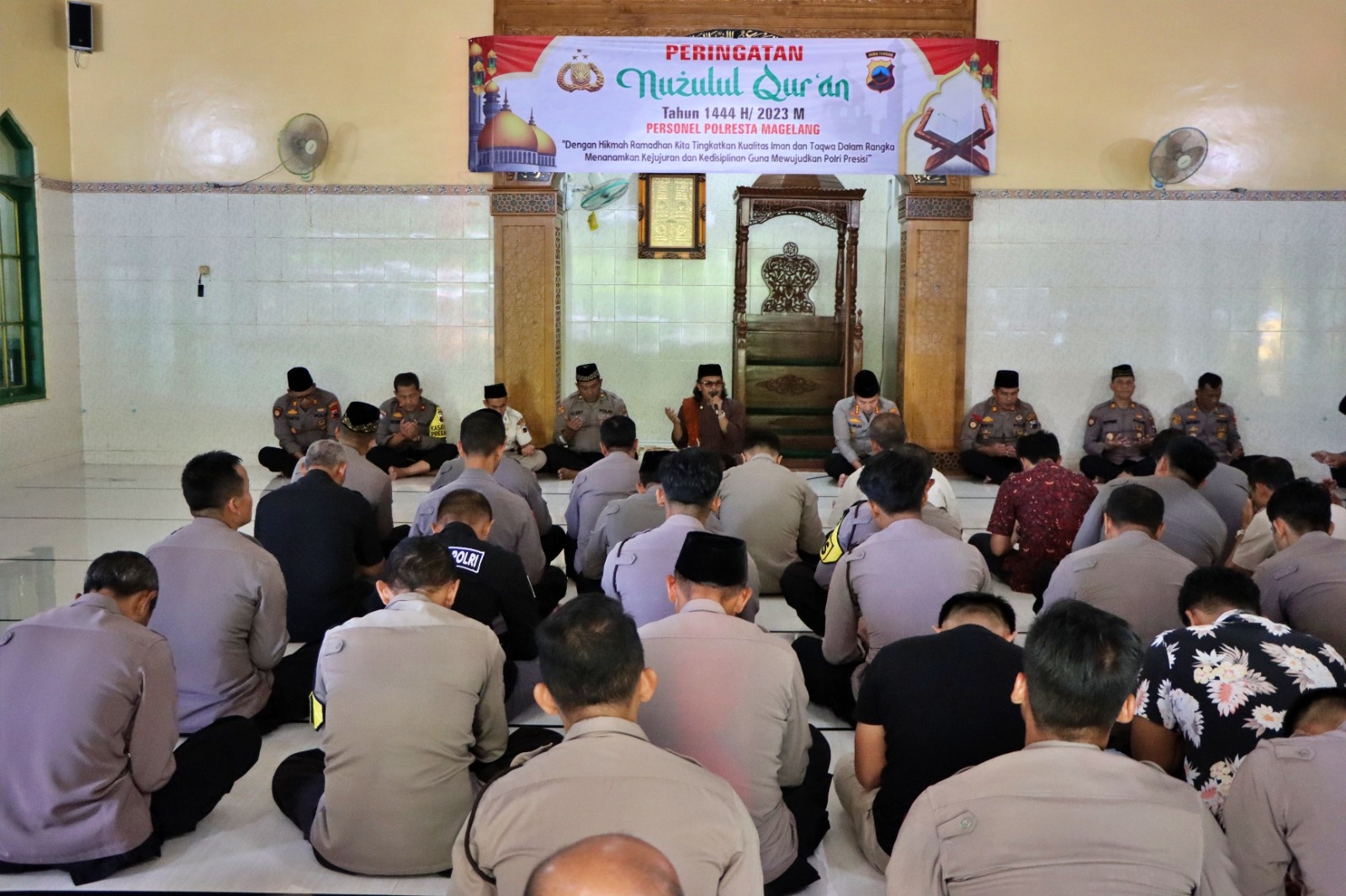 Peringati malam Nuzulul Qur'an, Polresta Magelang laksanakan pengajian