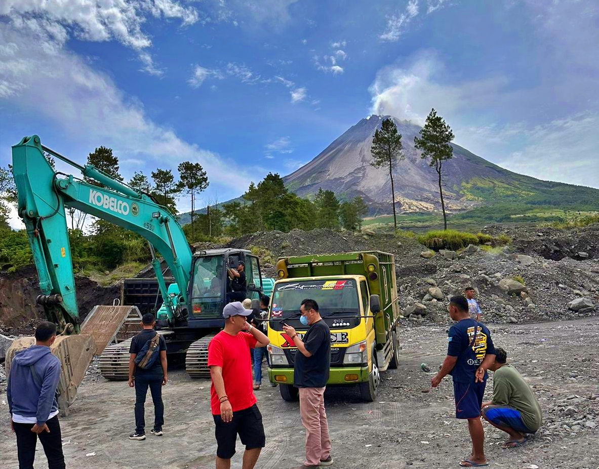 Polresta Magelang razia tambang ilegal di lereng merapi