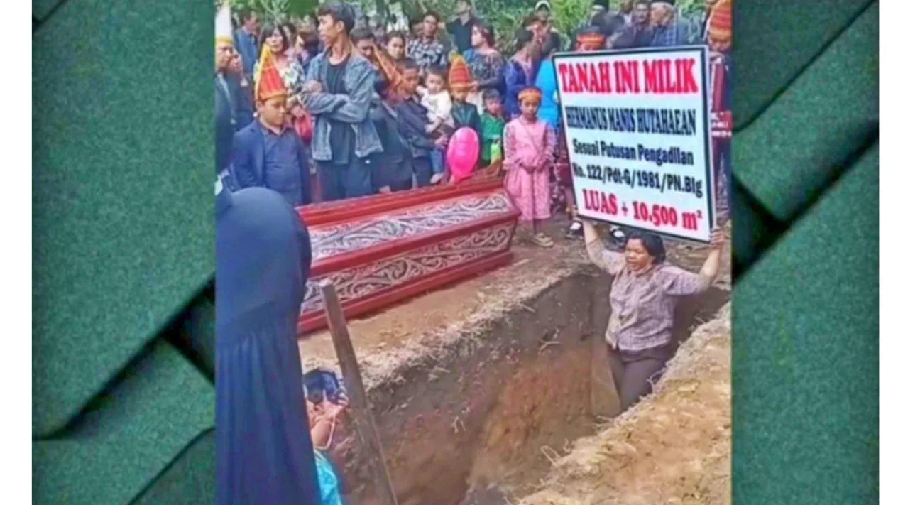 Viral emak-emak halangi pemakaman gegara sengketa tanah