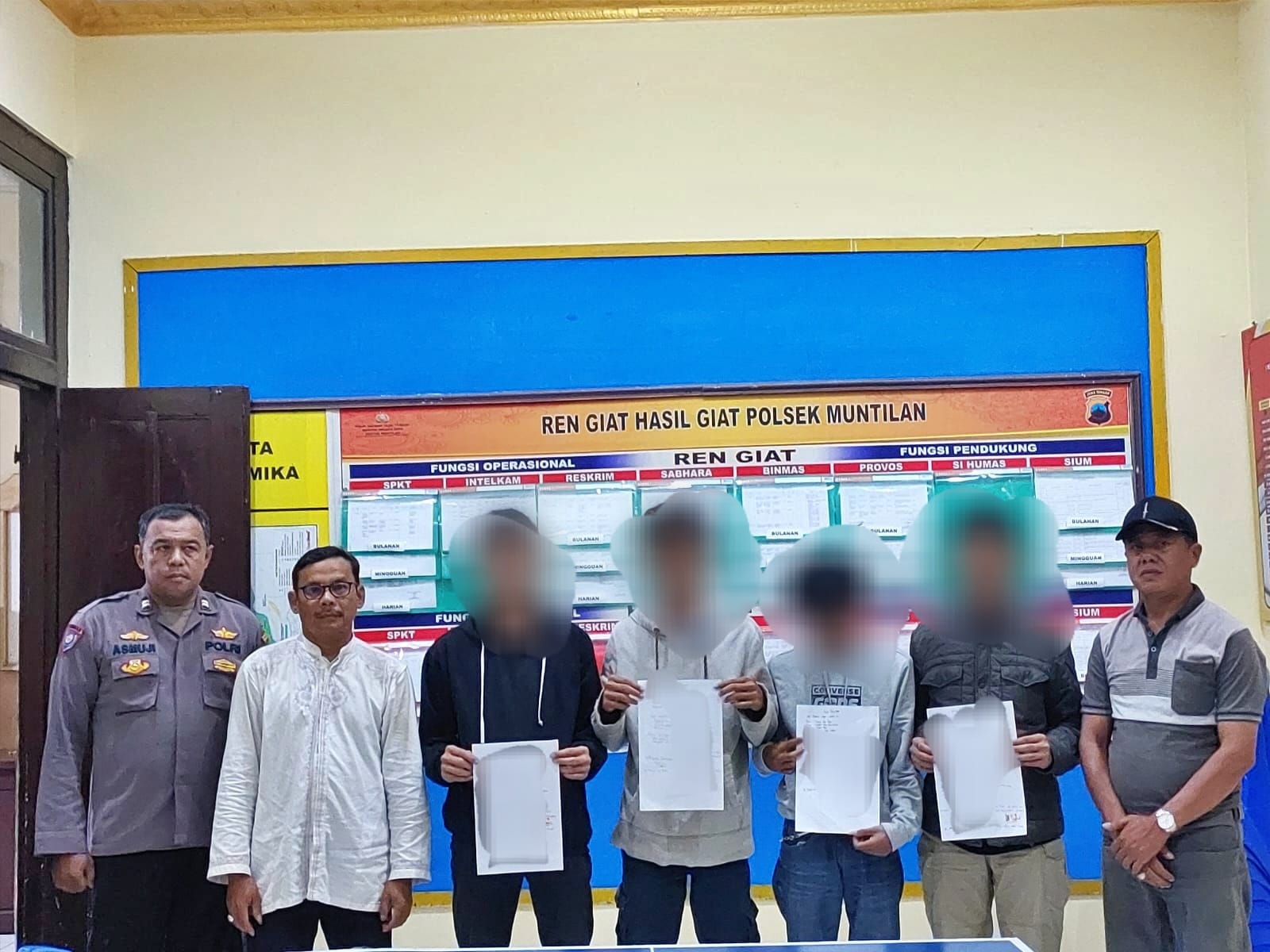 Bermain Petasan, 4 Orang Diberi Pembinaan oleh Polsek Muntilan