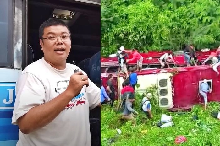 Bos PO Sumber Alam kasih pembelaan kepada sopir bus masuk jurang di Guci