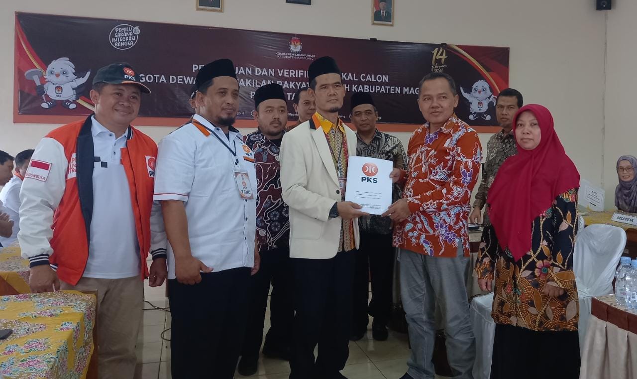 PKS Daftarkan 50 Bacaleg DPRD Kabupaten Magelang ke KPU