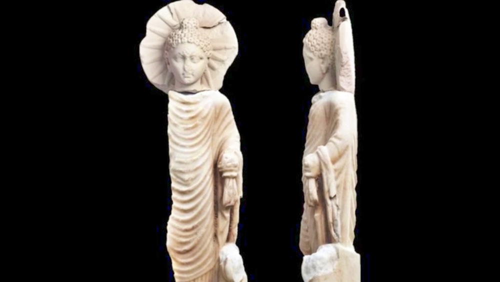 Foto: Peneliti menemukan patung Buddha setinggi dua kaki di Berenike. (Dok: Kementerian Pariwisata dan Purbakala Mesir)