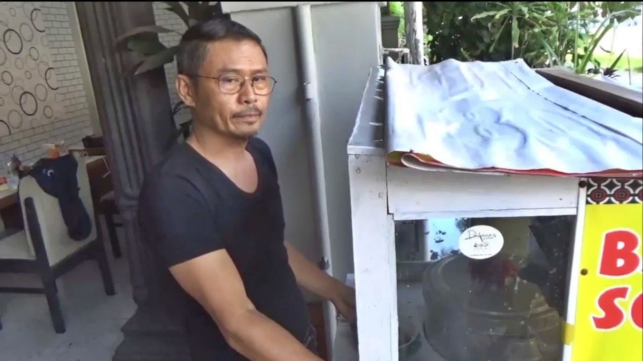 Penjual bakso yang divonis penjara 5 tahun dan denda Rp 10 Miliar