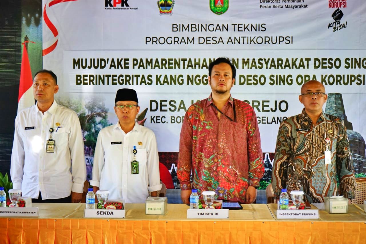 Tim KPK RI Bimtek Desa Anti Korupsi di Borobudur Magelang