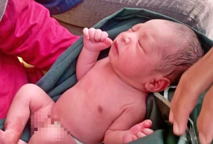 Bayi Laki laki yang dibuang di Teras rumah warga di Piyungan Bantul