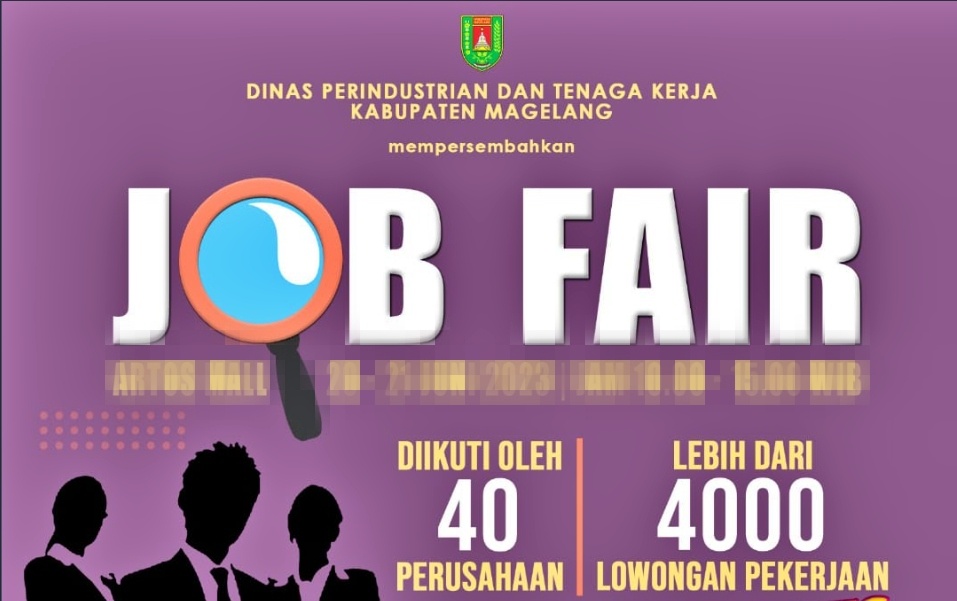 Job Fair 2023 Kabupaten Magelang oleh Disperinaker Kabupaten Magelang