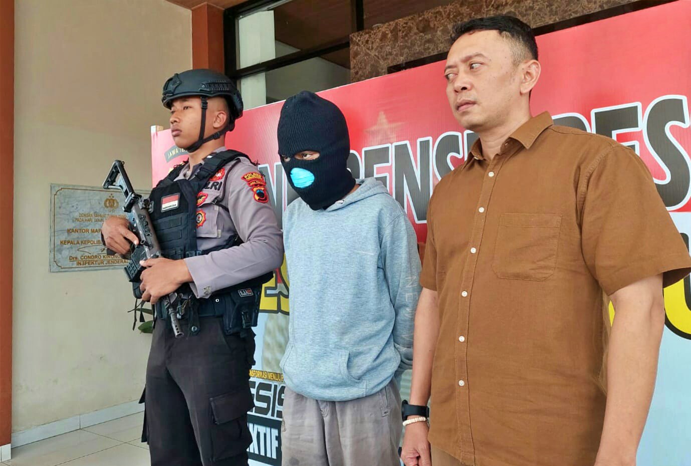 Pelaku pembakar sekolah d Temanggung