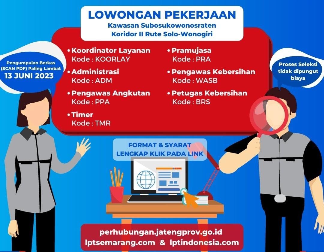 BRT Trans Jateng Buka Lowongan Pekerjaan, Ini Syaratnya