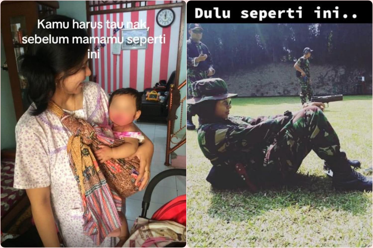 foto perempuan sebelum dan sesudah berkeluarga_tangkapan layar tiktok