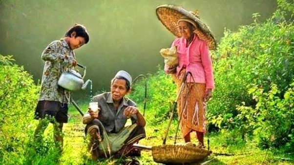 ilustrasi foto orang desa orang pintar daerah pintar