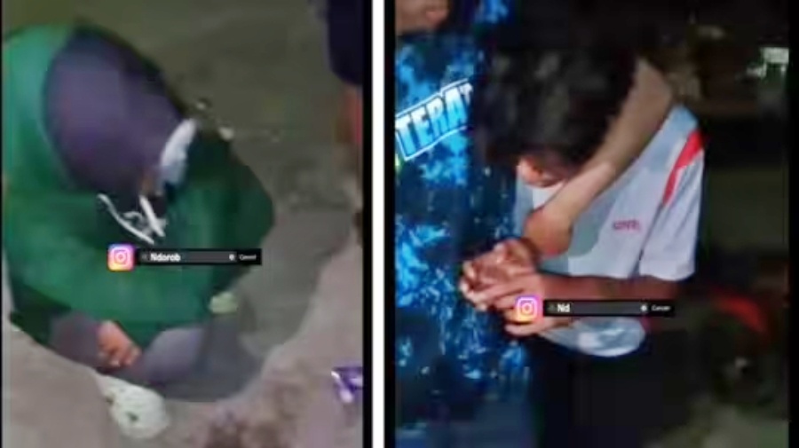 tangkapan layar pasang sejoli digrebeg warga ternyata sama sama lelaki