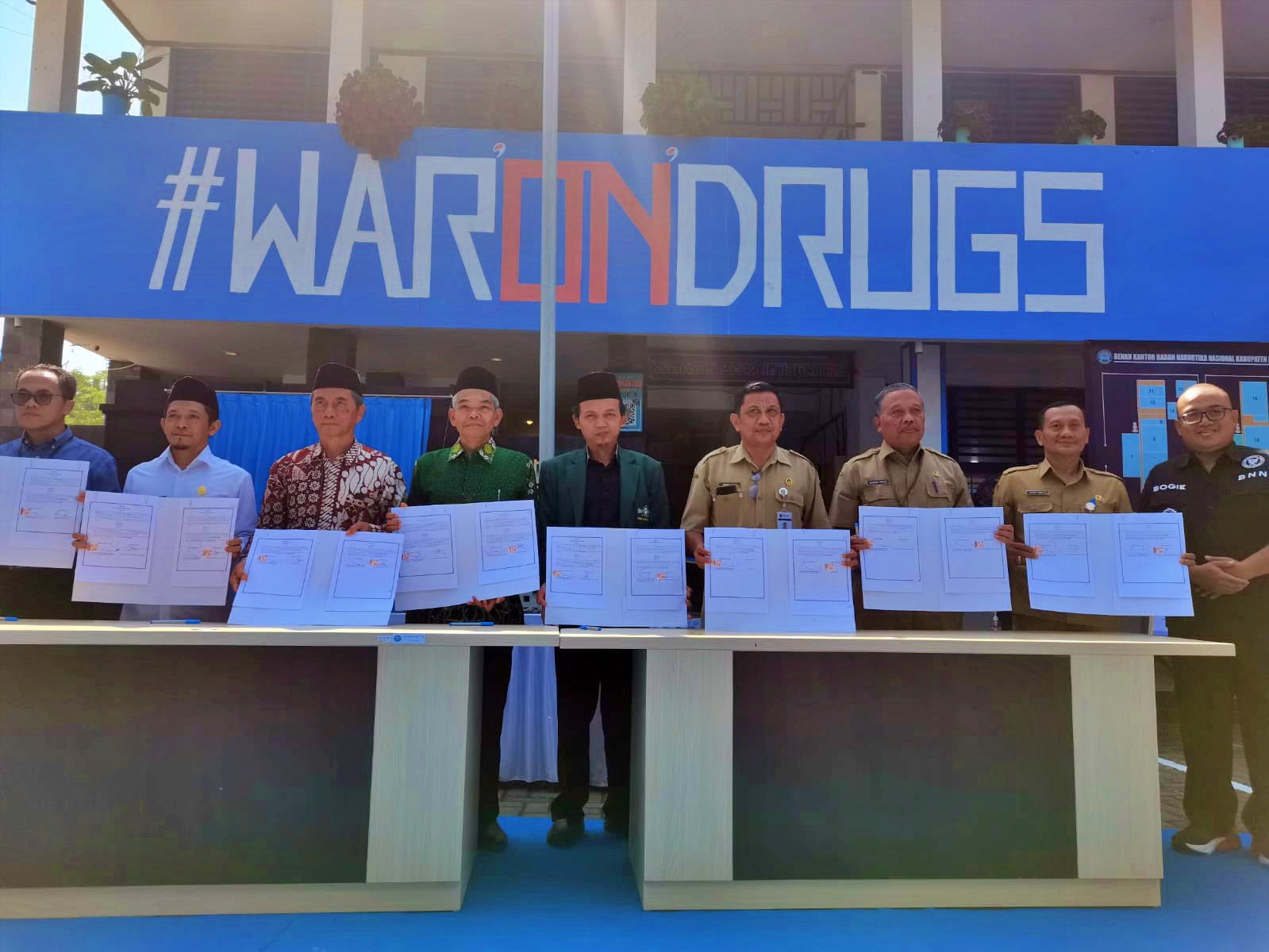 Penandatanganan Kerja Sama BNN Kabupaten Magelang bersama NU dan Muhammadiyah Magelang