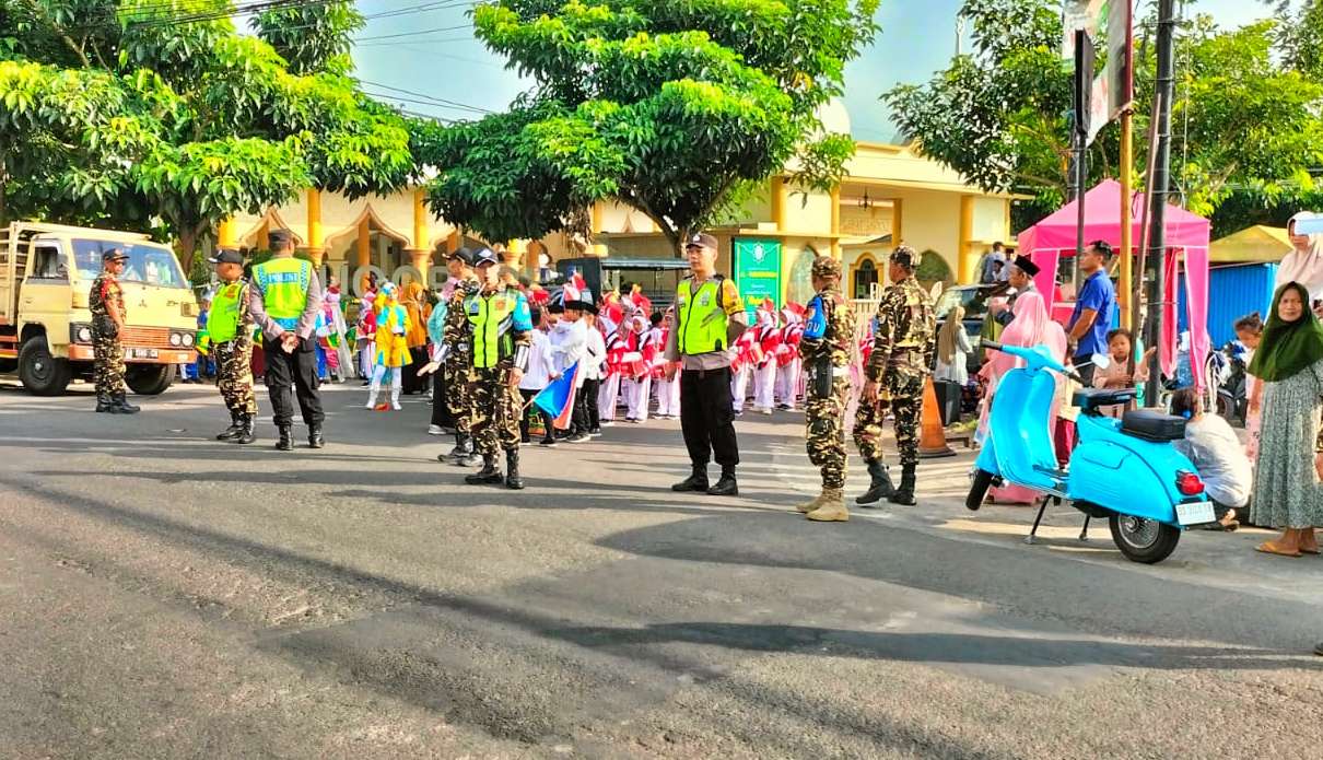 Personil Polsek Grabag Polresta Magelang pengamanan perayaan tahun baru islam