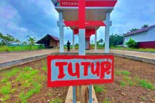 Pertashop tutup