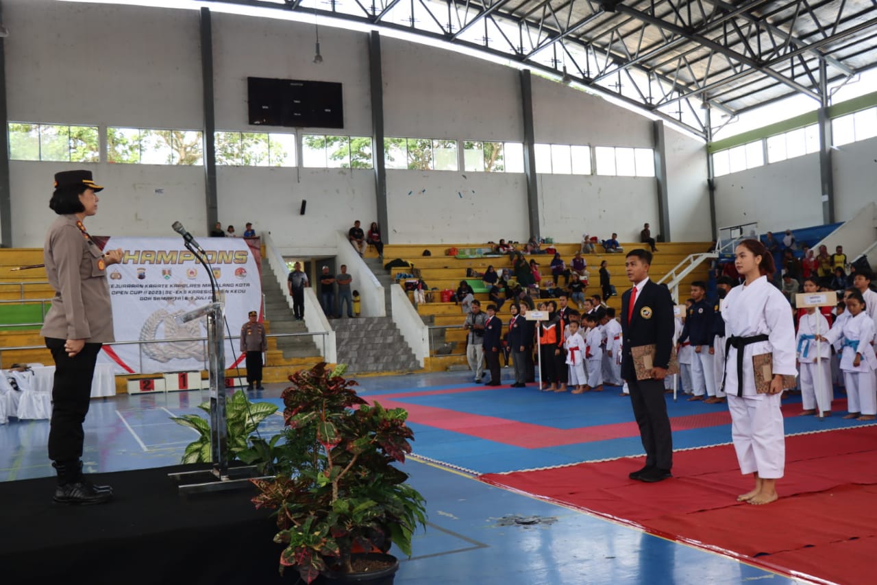 Polres Magelang Kota Gelar Kejuaraan Karate Kapolres Magelang Kota Open Cup II 2023