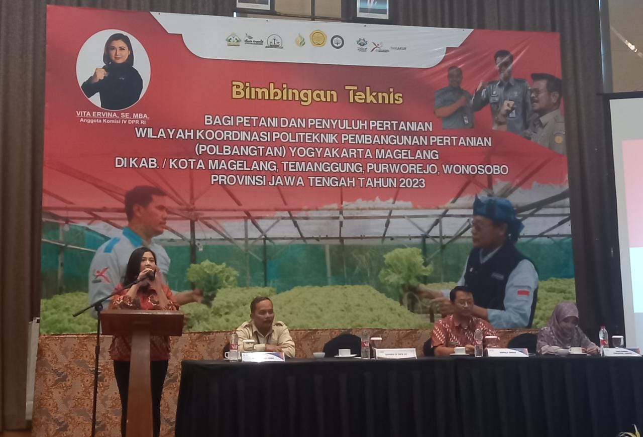 Dorong Regenerasi Petani di Kota Magelang, Vita Ervina-Polbangtan YoMa Gelar Bimtek