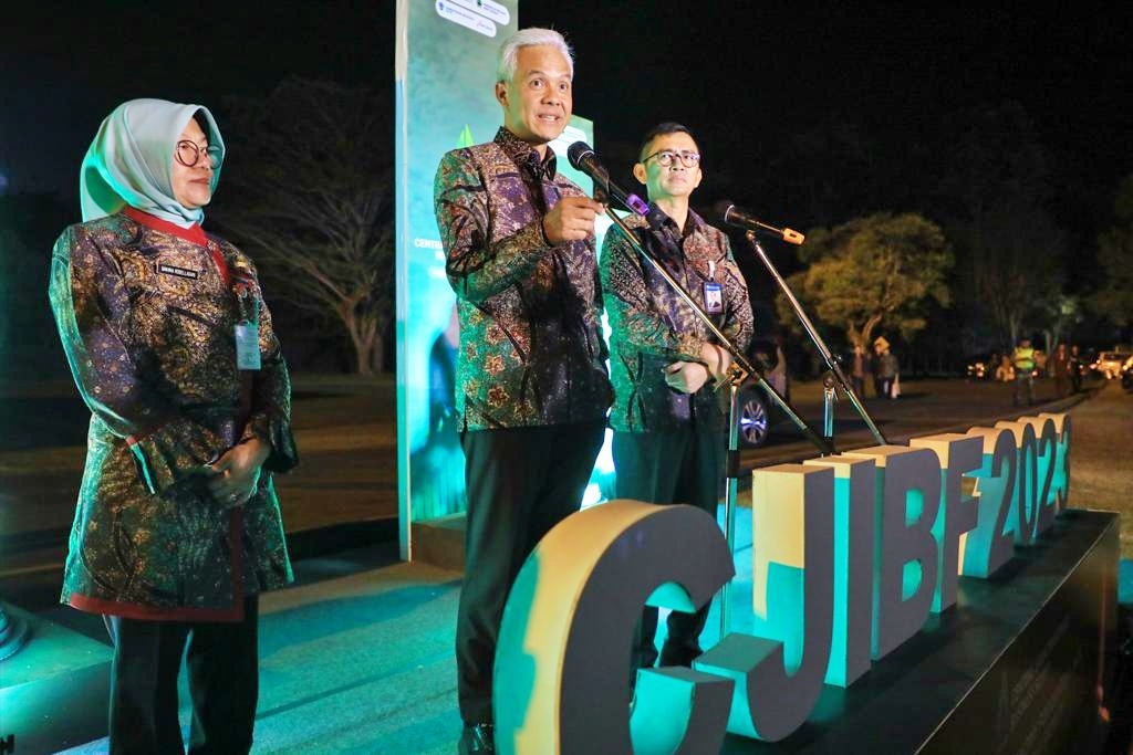 Ganjar Pranowo saat datangi acara para pengusaha di Borobudur Magelang