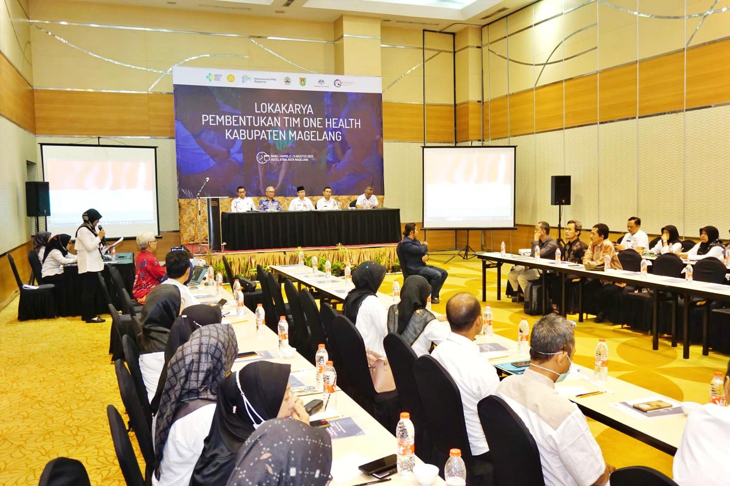 Lokakarya Pembentukan Tim One Health Kabupaten Magelang di Atria Hotel Magelang