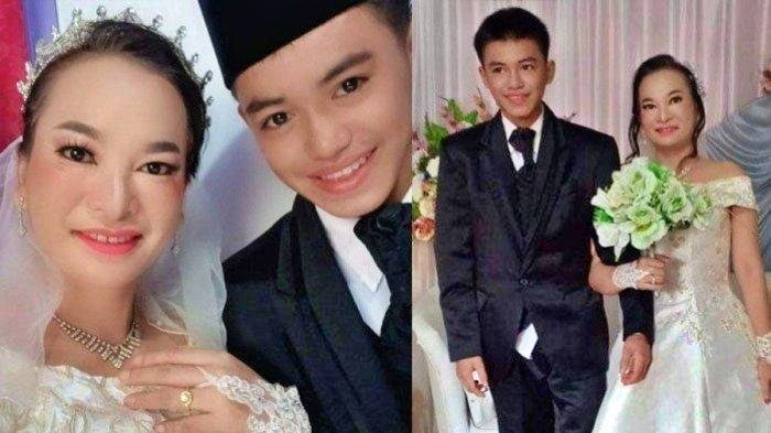 Pasangan beda usia menikah di Sambas, pengantin perempuan berusia 41 tahun dan pengantin pria berusia 16 tahun