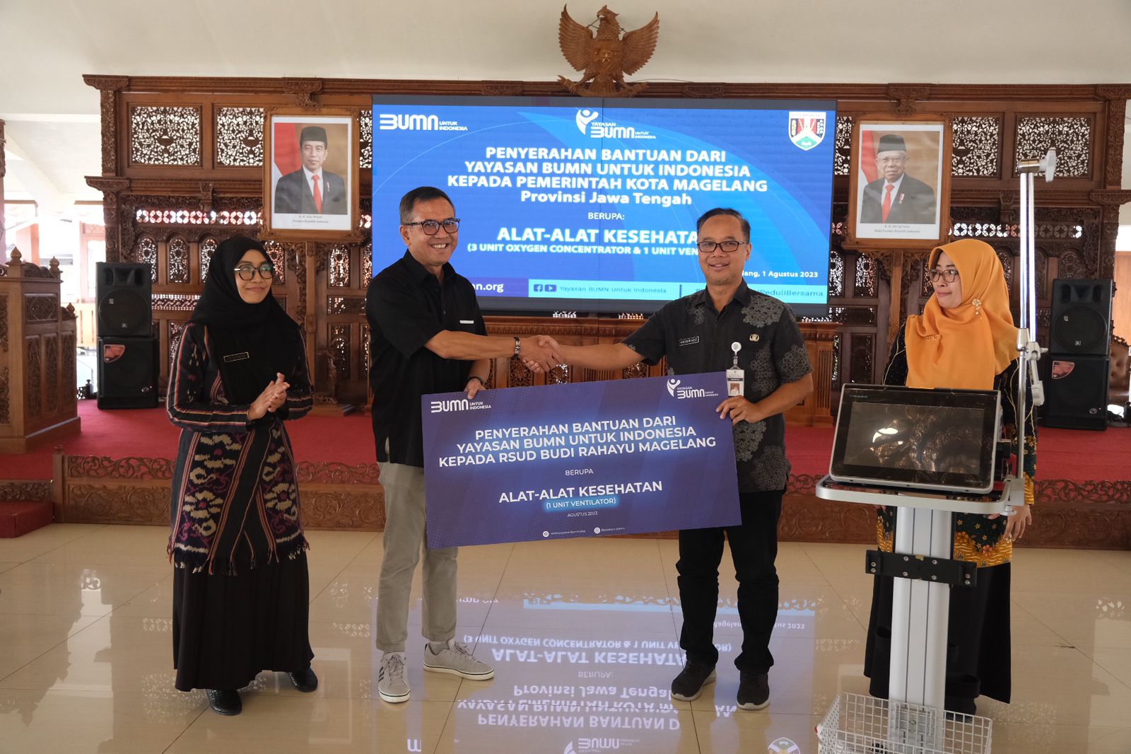 RSUD Budi Rahayu Magelang Terima Bantuan Ventilator dan Oxygen Concetrator dari Yayasan BUMN