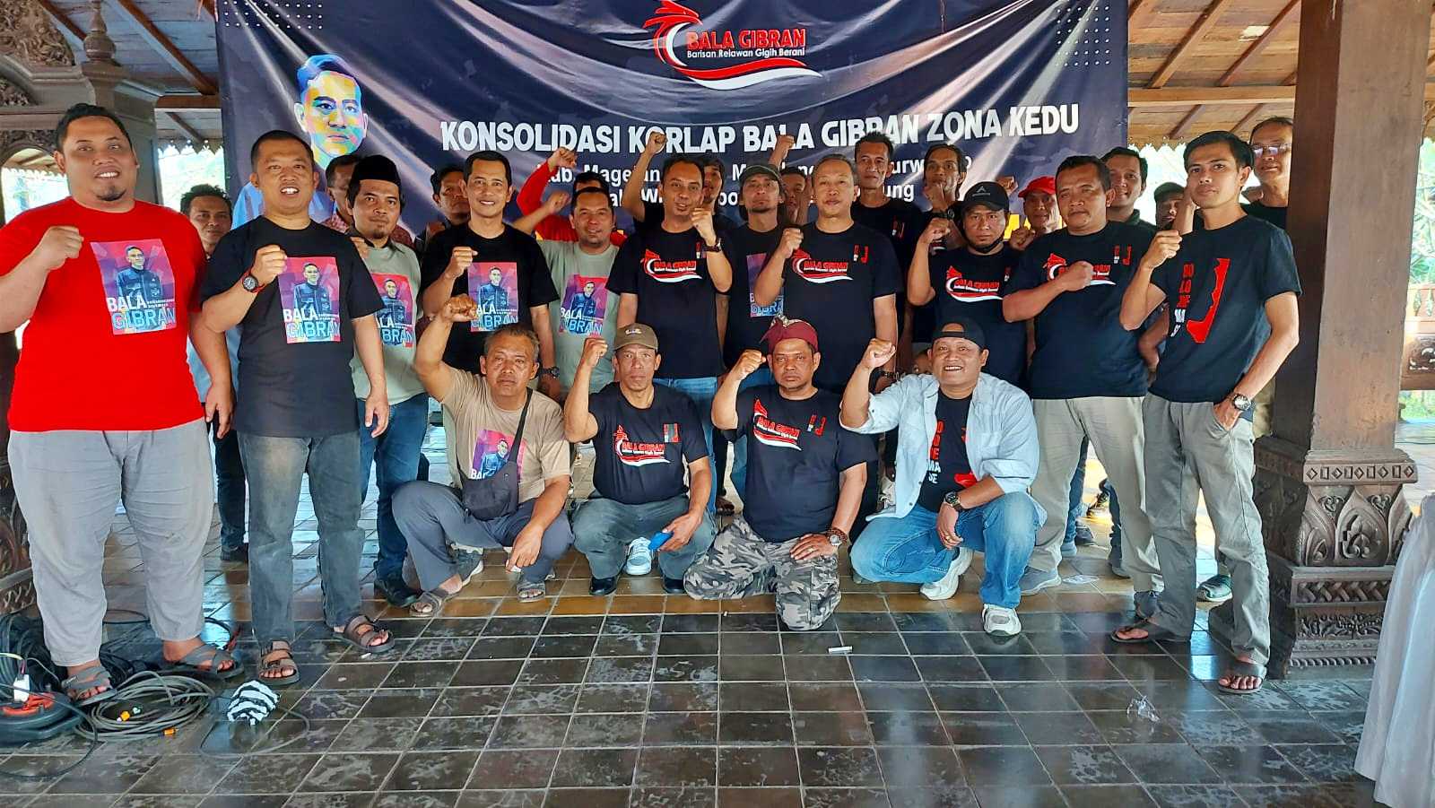 Rapat Konsolidasi Bala Gibran Kedu Raya di Muntilan Magelang