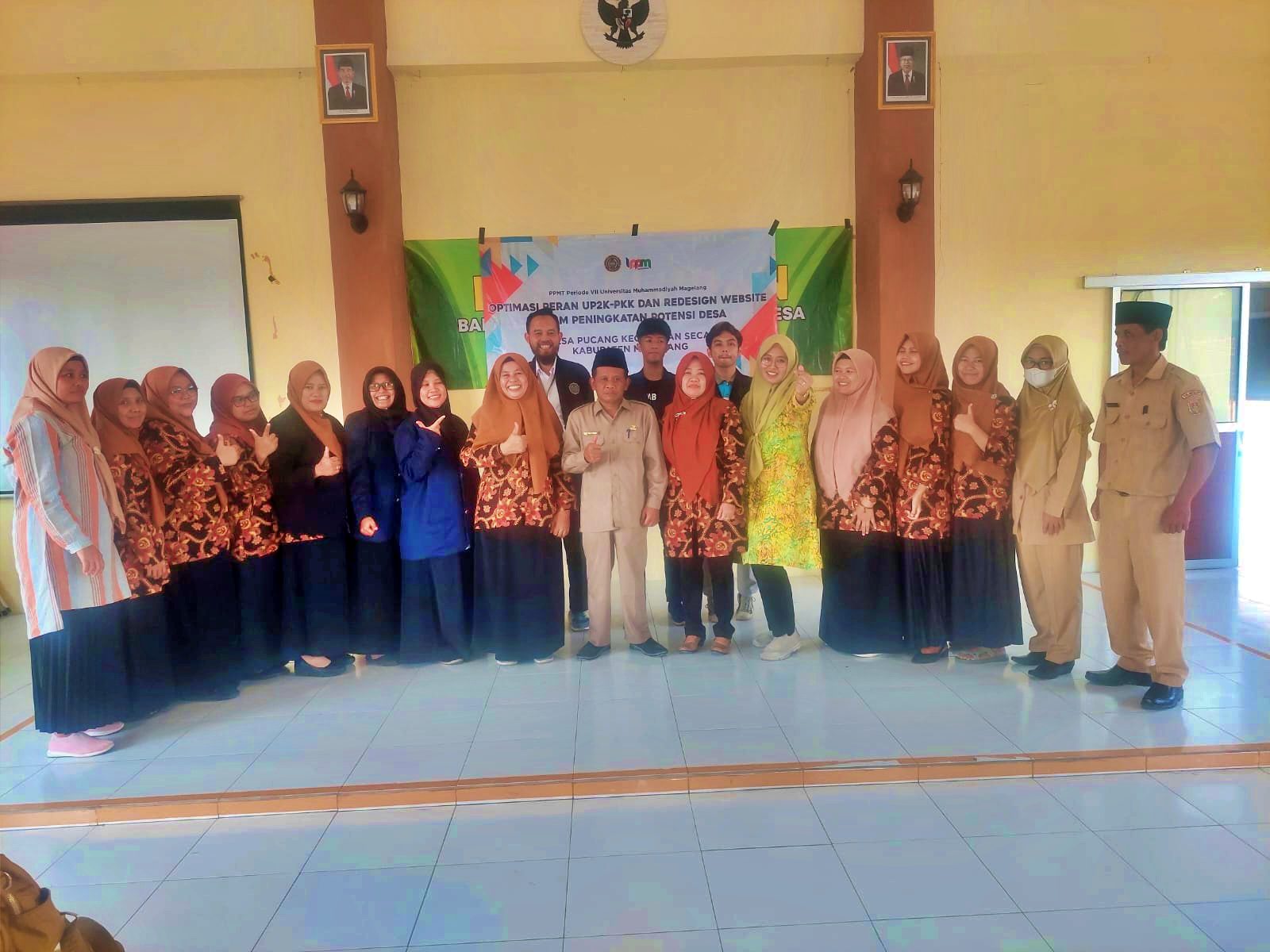 Serah Terima Mahasiswa Tim PPMT Unimma di Desa Pucang Kecamatan Secang Magelang