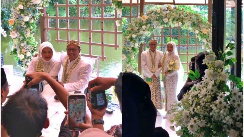 Viral pernikahan pasangan pria dan wanita yang telah bercerai 6 tahun