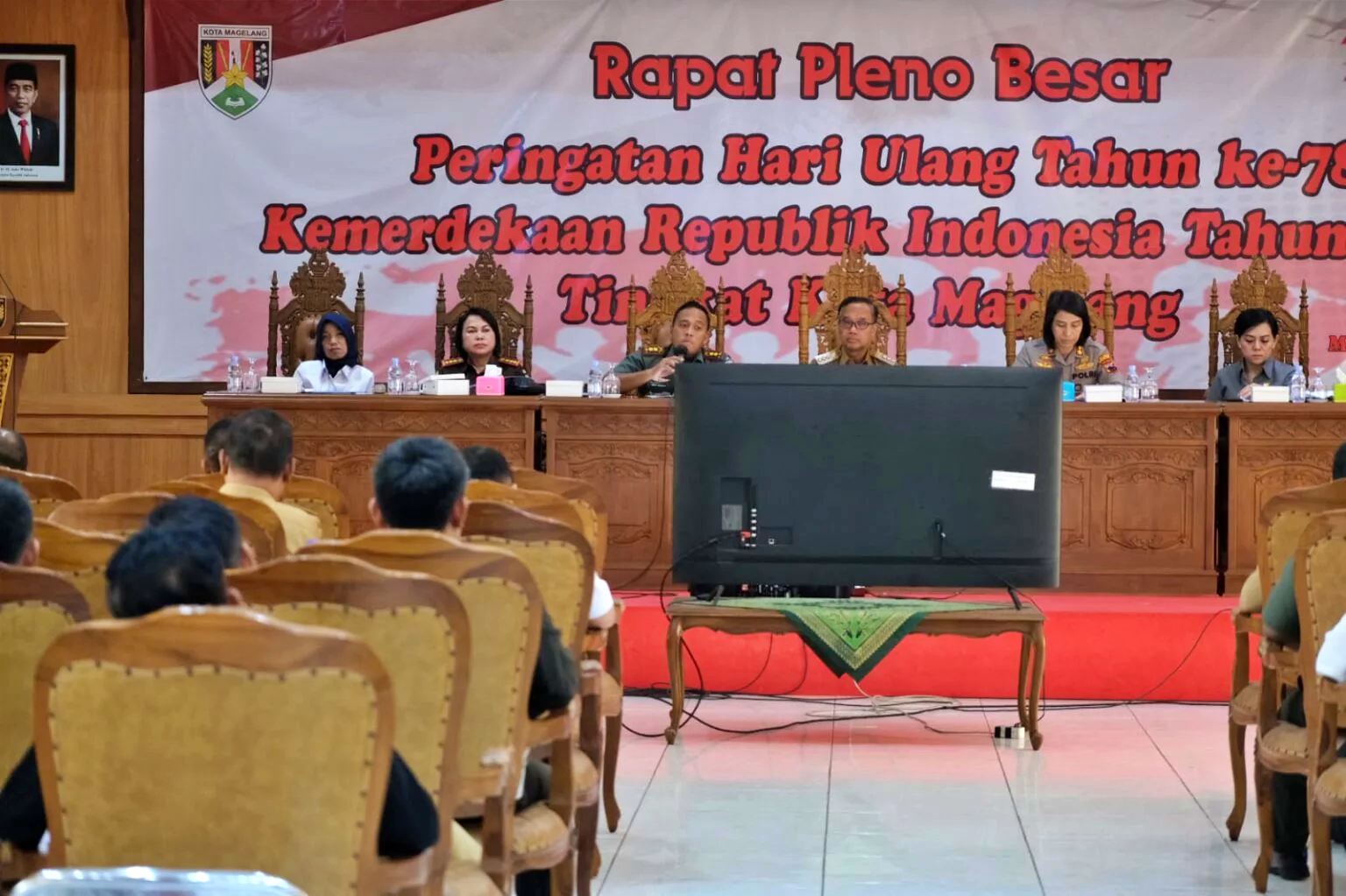 Wali Kota Magelang dr. Muchamad Nur Aziz, Ketua Umum Panitia Peringatan HUT ke-78 Kemerdekaan RI Kota Magelang