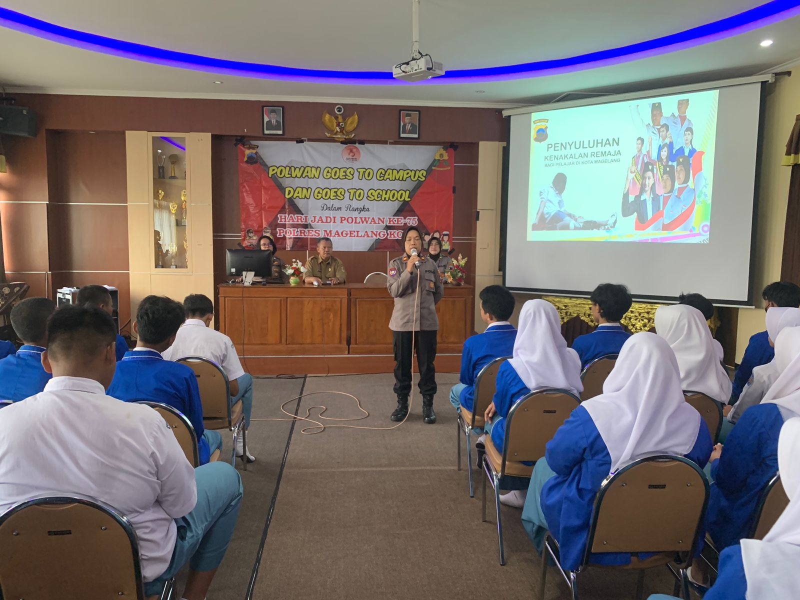 Sambut Hari Jadi ke-75 Polwan, Polres Magelang Kota Gelar “Police Goes to School” hingga Donor Darah