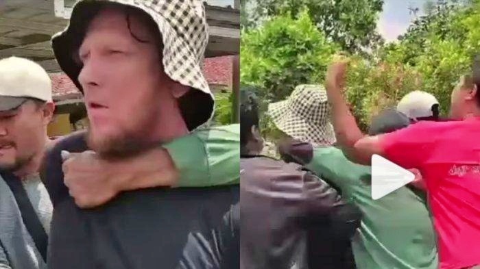 menantu bule asal Magelang yang ditangkap warga setelah membunuh ayah mertua