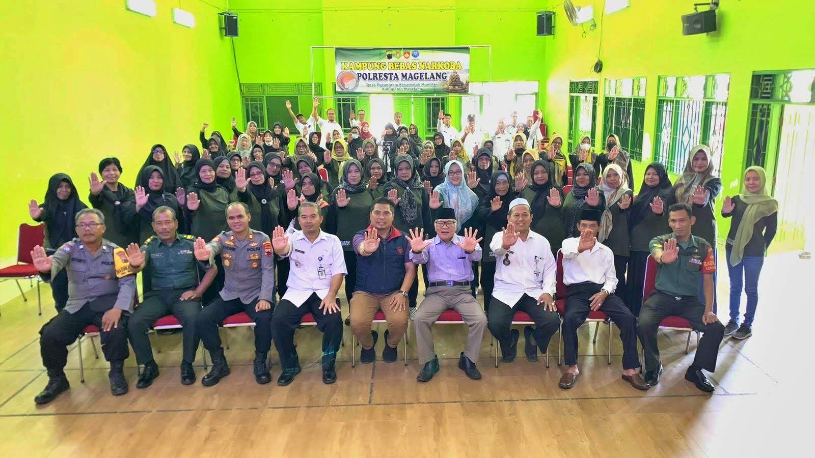 pencanangan “Kampung Bebas Narkoba” dilaksanakan di Desa Pucungrejo