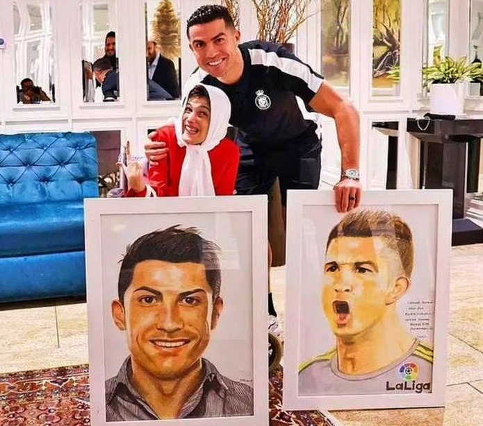 Fatima Hamami, perempuan difabel yang dipeluk C Ronaldo_foto istimewa