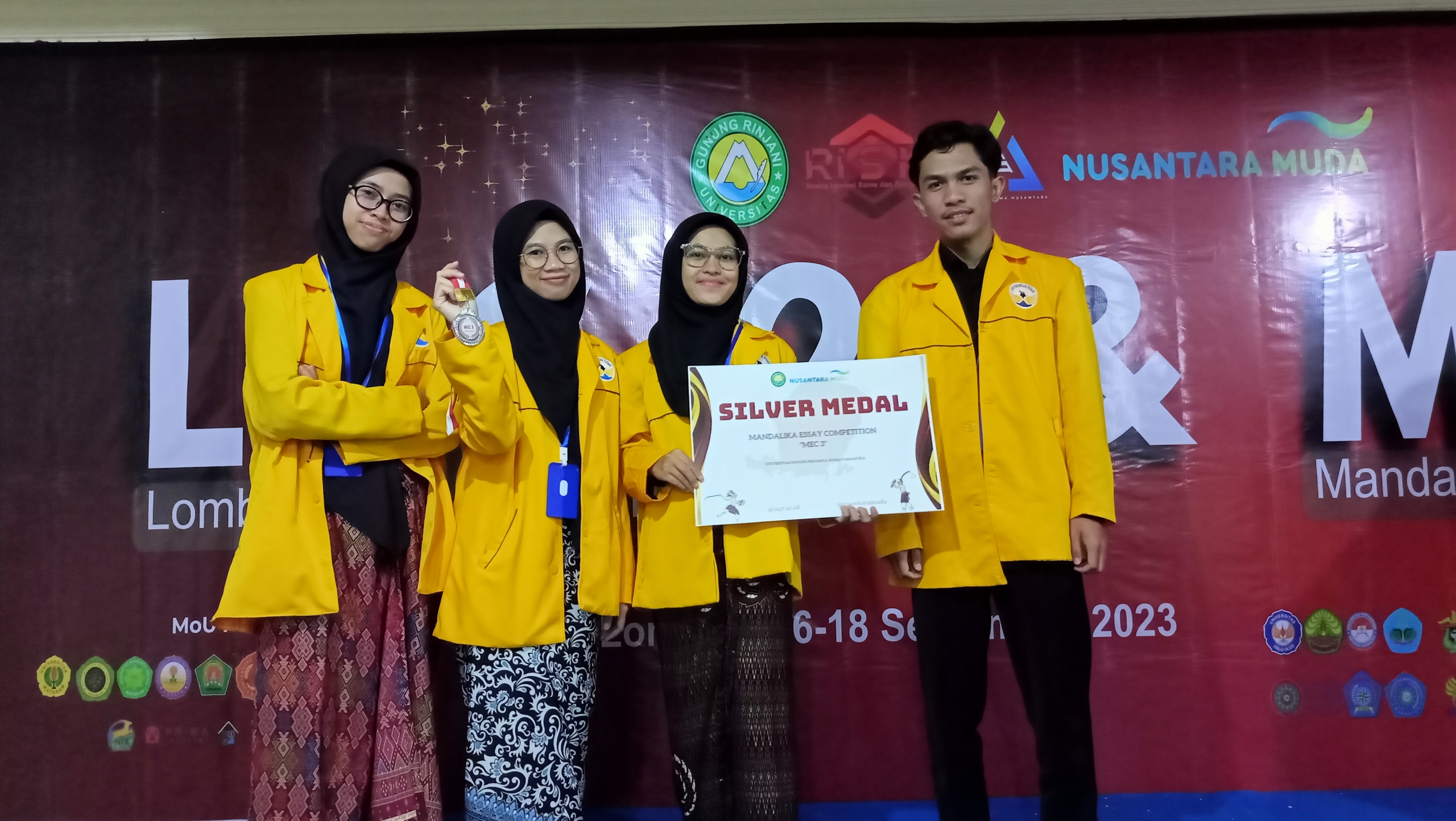 Ikuti Ajang Mandalika Essay Competition 3, Mahasiswa Untidar Magelang Raih Silver Medal
