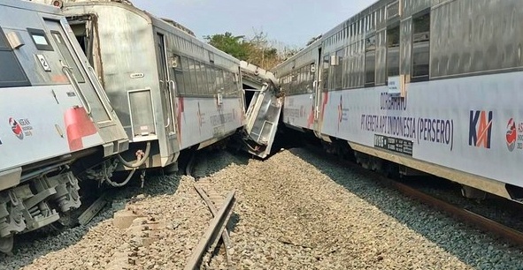 Kecelakaan Kereta Api di Kuloprogo Yogyakarta