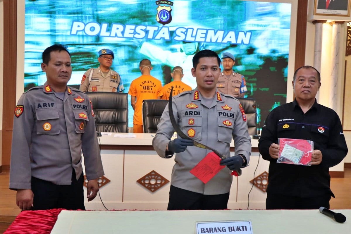 Tiga Remaja di Sleman Ditangkap Polisi Karena Bawa Celurit dan pepet korban