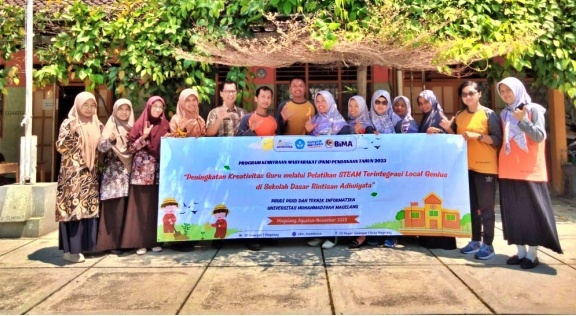 Tim PKM UNIMMA Dampingi Pengabdian STEAM LOCUS _Local Genius Magelang di SDN Gelangan 3