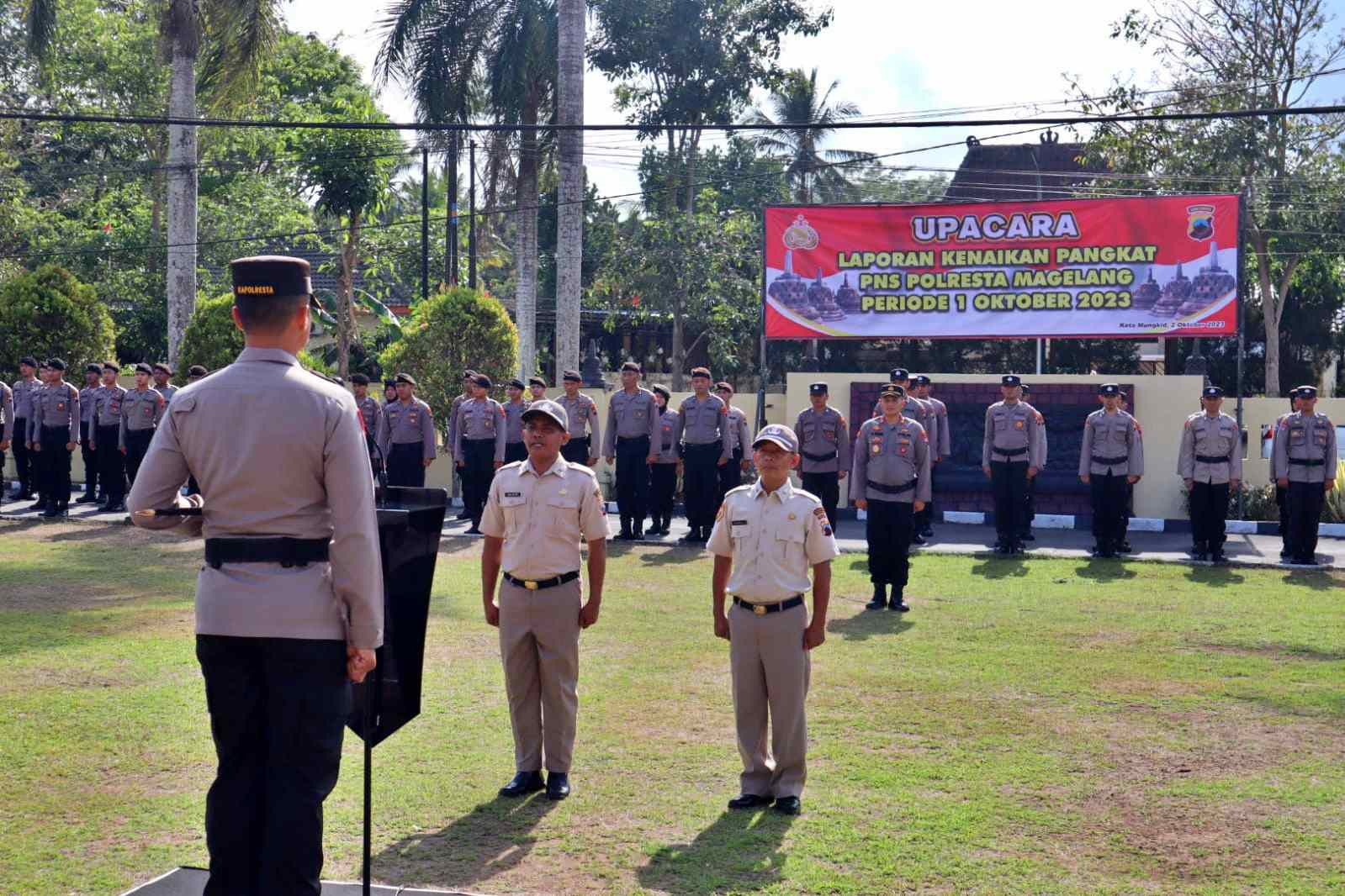 Upacara Kenaikan Pangkat ASN Polri Polresta Magelang