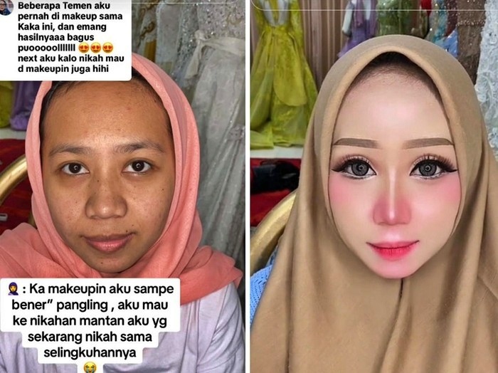 Wanita Datang ke Nikahan Mantan yang Selingkuh, Makeupnya Bikin Pangling