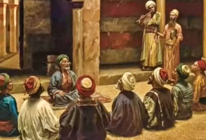 ilustrasi kisah abu nama si penyair jenaka