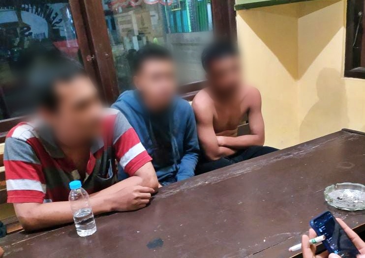 tiga remaja yang diamankan jajaran Polresta Magelang
