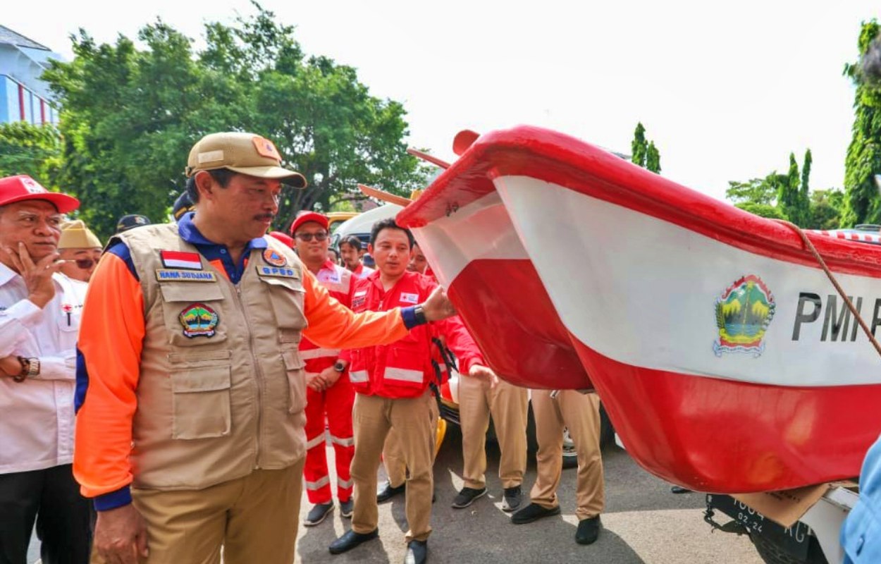 PJ Gubernur Jateng saat cek peralatan antisipasi Banjir saat musim Hujan