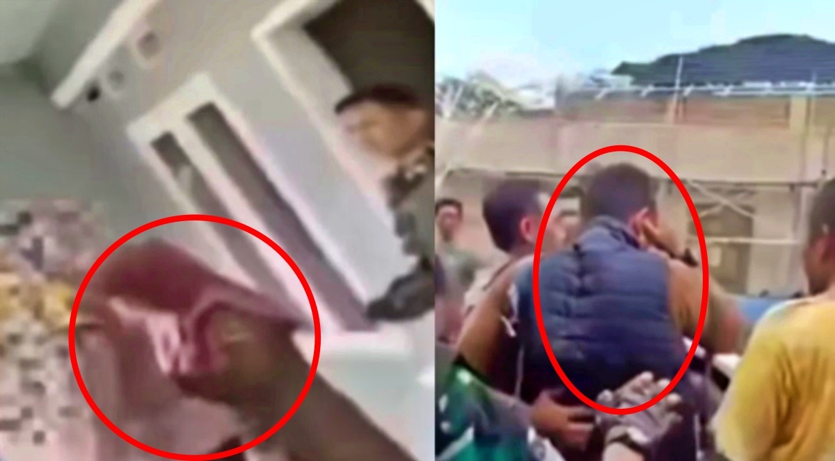 Tangkapan layar video penggerebekan oknum guru SMK mesum di rumah kosong